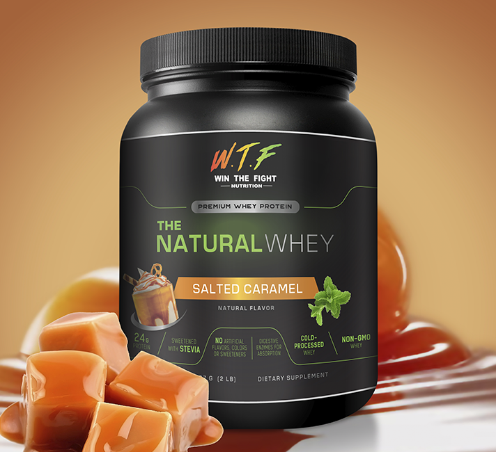Salted Caramel Whey Protein Powder Supplements For MMA